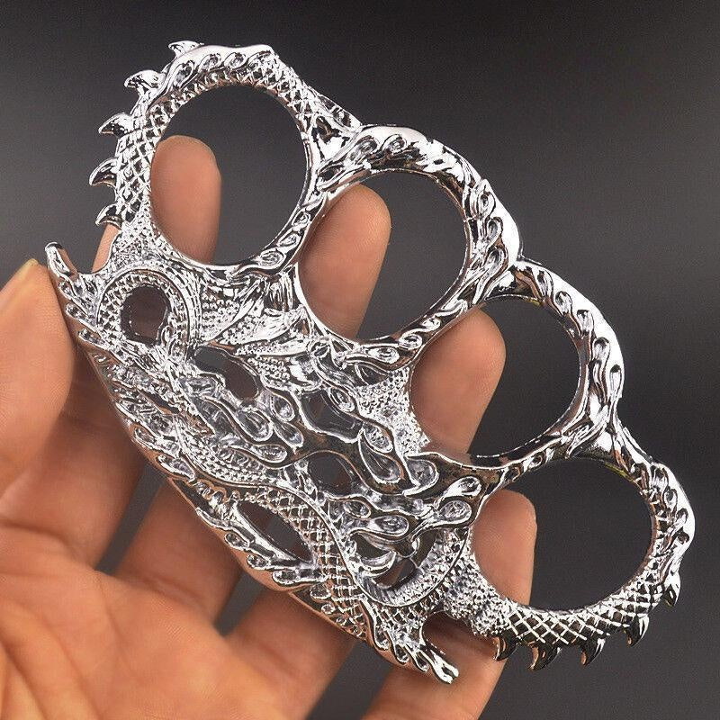 Dragon-patterned Thick High-strength Tactical Finger Ring