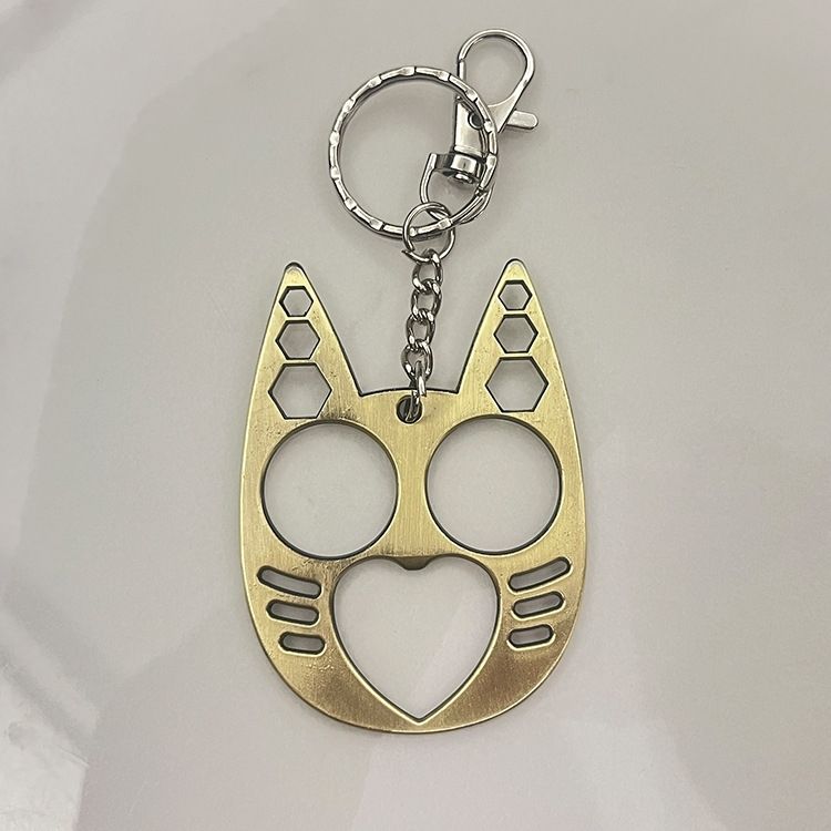 Colorful Metal Cat-shaped Finger Tiger Buckle, Self-defense Weapon Decor
