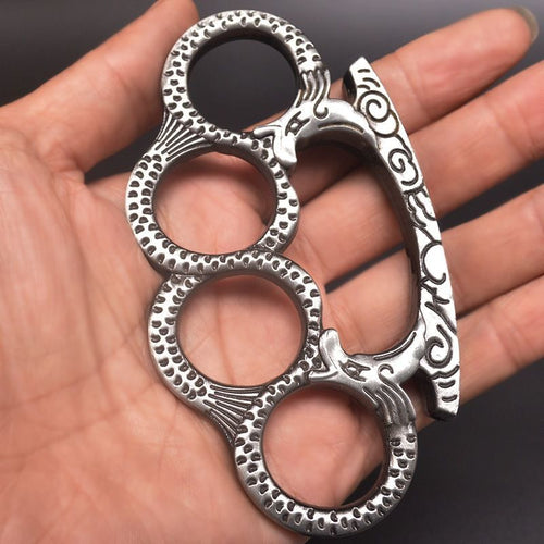 1/2 Pcs Double-Dragon High-Strength Tactical Finger Ring Finger Tiger.