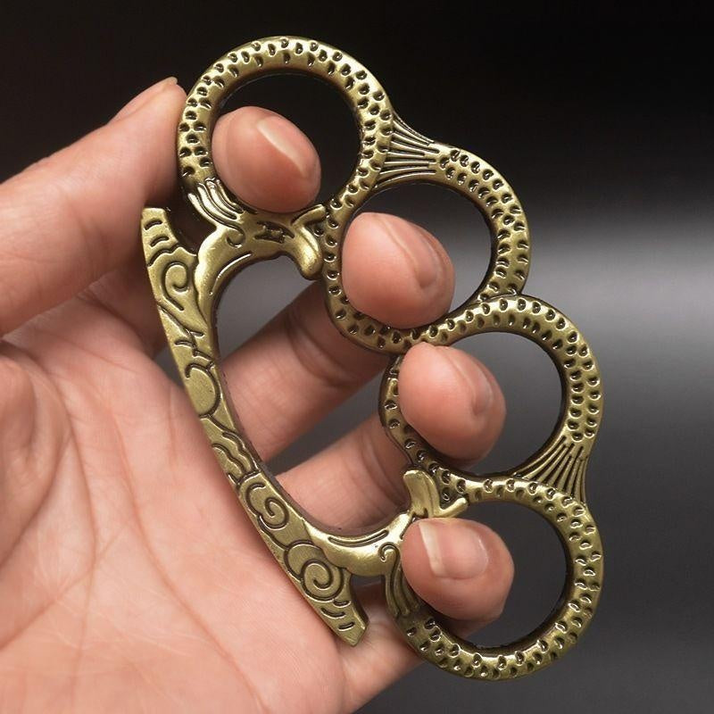 1/2 Pcs Double-Dragon High-Strength Tactical Finger Ring Finger Tiger.