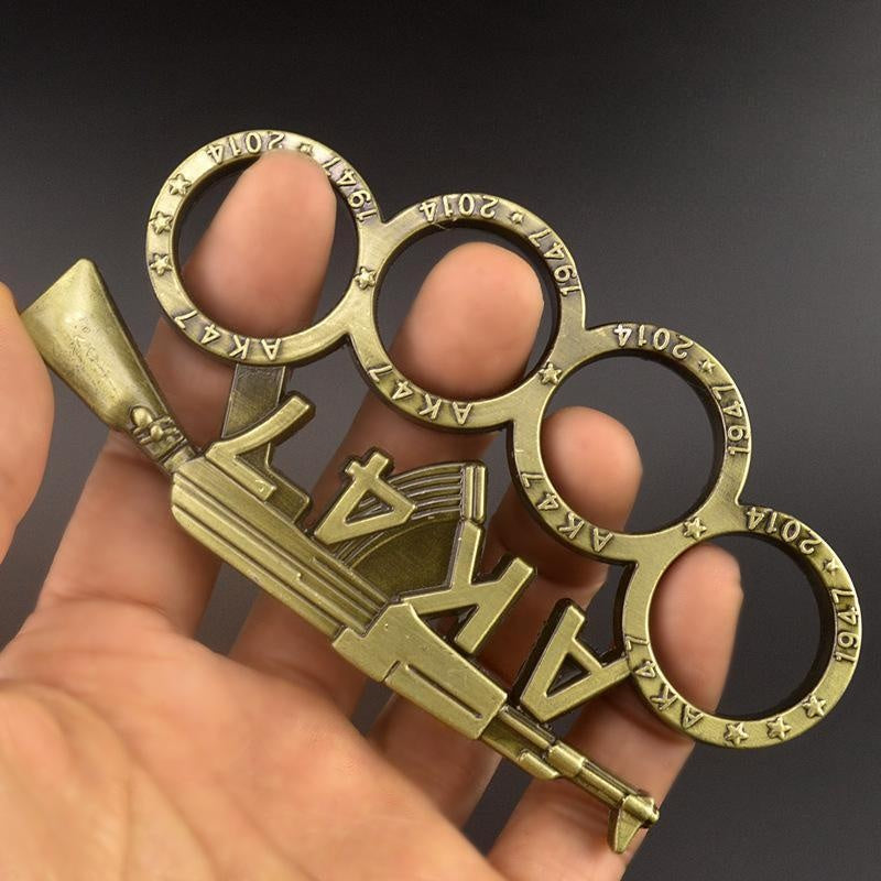 AK Pistol-style High-strength Tactical Finger Ring (Knuckle Duster) - Tactical Survival Tool