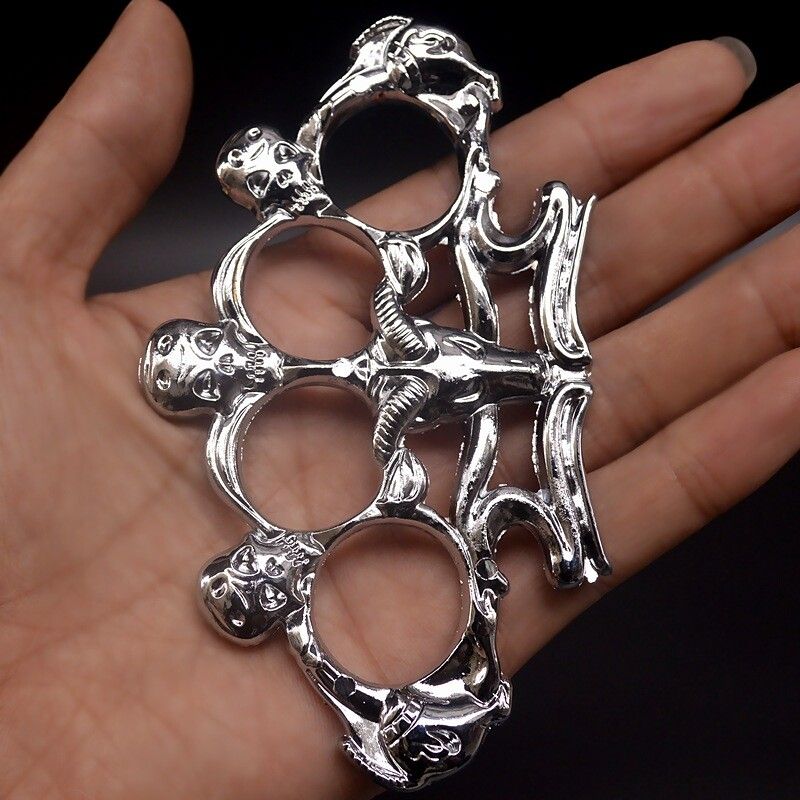 Hot Selling 3-Color Skull Self-Defense Finger Tiger