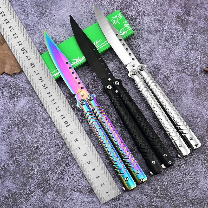 All-steel butterfly training practice knife, safe toy, unsharpened