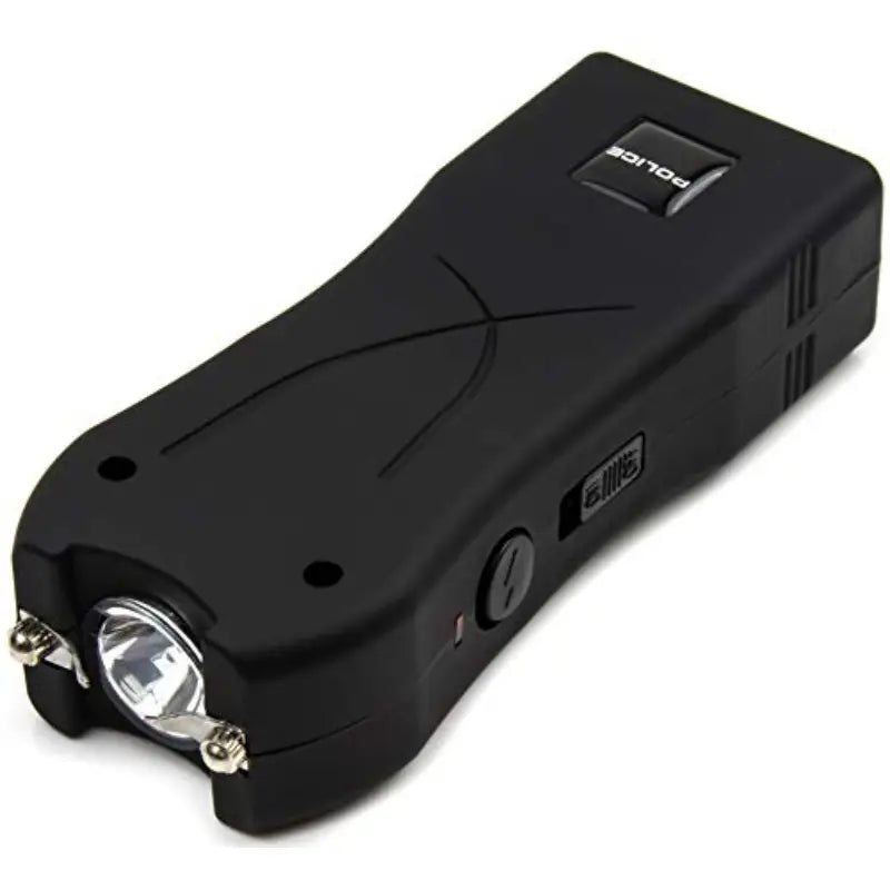 High Voltage Rechargeable Stun Gun for Self - Compact Heavy Duty with LED, Ergonomic Non-Slip Grip, USB Charging & Holster - Portable Personal Security for Women & Men (Black), Device, Professional Look, Textured Grip Handle