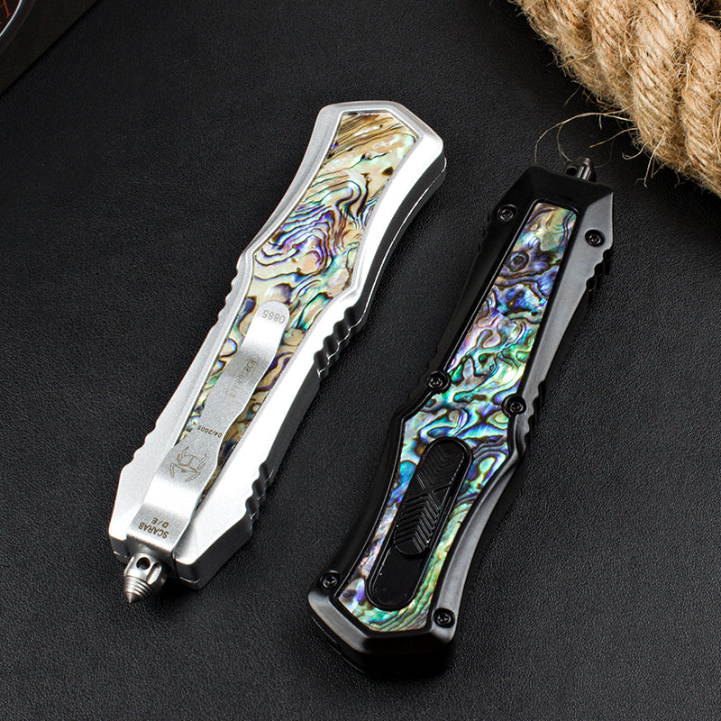 Goddess Bobbi Handle Straight Switchblade