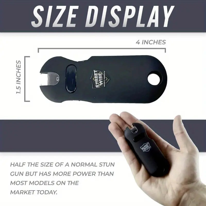 Smart 24, 000, 000 Mini Stun Gun with QuickRelease, Rechargeable LED u2013 Self Stun Gun for Women u2013 TouchSensing Safety, Portable Personal Protection