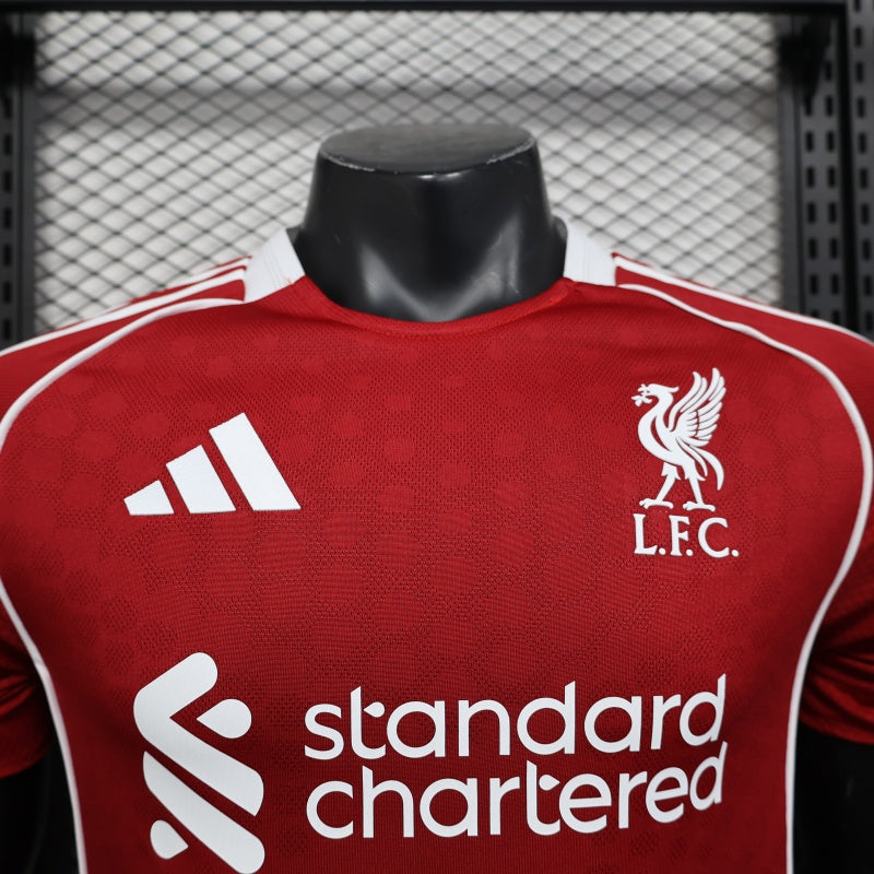 25-26 You'll Never Walk Alone.Liverpool home and away jerseys can have numbers customized.