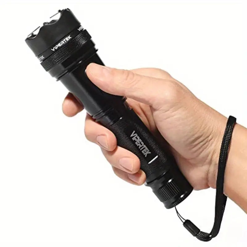 Heavy Duty Aluminum Stun Gun with LED - 10.5" Portable Tactical Stun Gun, Ergonomic Design, Rechargeable & Compact for Self, Hunting, Fishing, Activities, Stun Gun for Hunting, Tactical Gear, Ergonomic Grip, Durable Construction