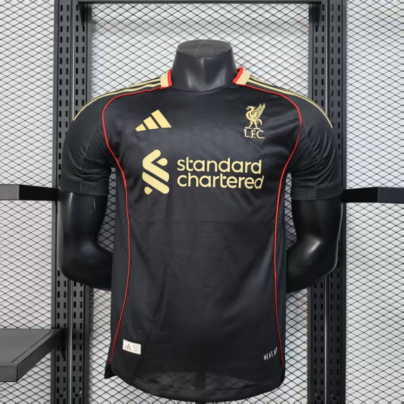 25-26 You'll Never Walk Alone.Liverpool home and away jerseys can have numbers customized.